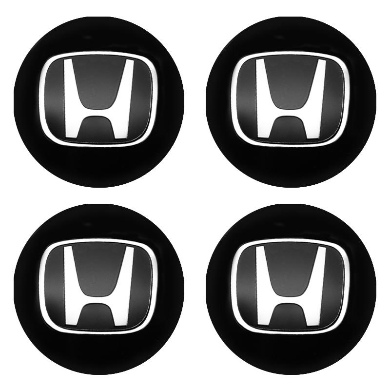 

4Pcs 56mm 60mm Black Silver Hub Cover Hub Center Sticker For H Honda Accord Car Wheel Decoration Car Wheel Center Cap Metal