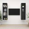 Wall-mounted TV Cabinets 2 Pcs Glossy Engineered Wood