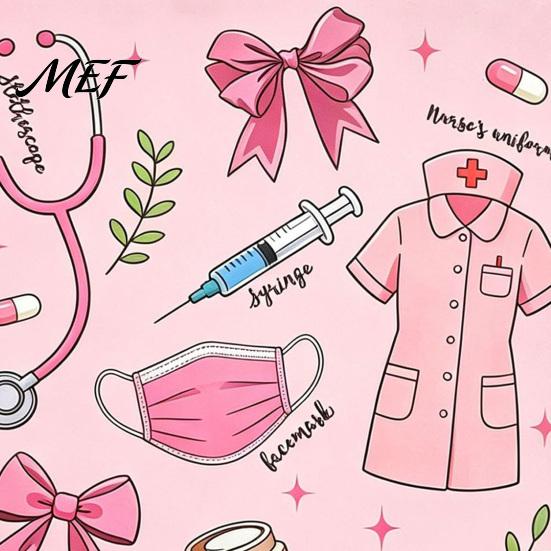 Doctor Office Supplies Medical Themed Coil Notebook, Double Cover Design Thick Ink-proof Paper Student Daily Note Taker Notepad, Spiral Bound Journal