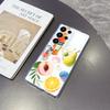Drinks and Fruits Illustration Case for Samsung Galaxy S26 S25 S24 S23 S22 S21 S20 FE Plus Soft TPU Slim Fit Shockproof Cover