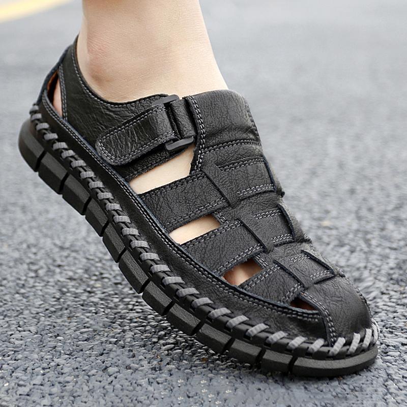 Fashion Fashion Summer Men Sandals Beach Casual Slippers Trekking Outdoor Roma Flats Quick Dry Wading Aqua Shoes Comfortable Man Sandaly