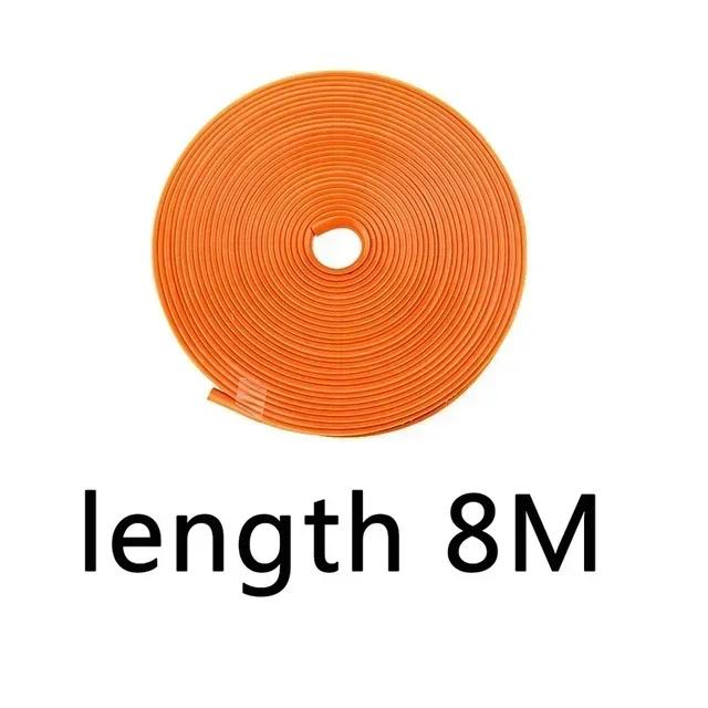 8M/Roll Rim Blades Car Vehicle Wheel Rims Protectors with Tape Decor Strip Tire Guard Line Rubber Mounding Trim Car Stickers