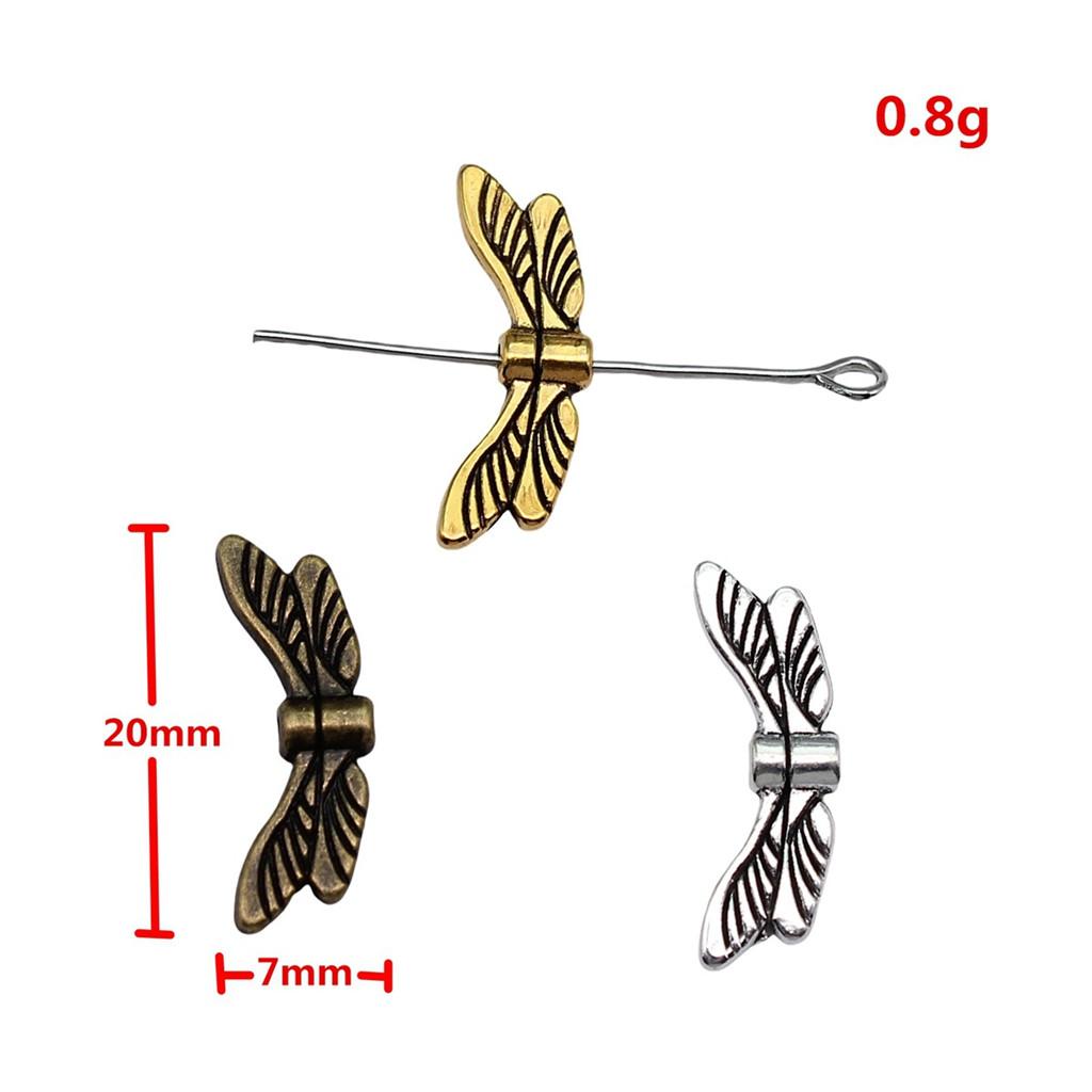 Angel Wing Beads Spacer Small Hole Butterfly Charms For Spiritual Jewelry