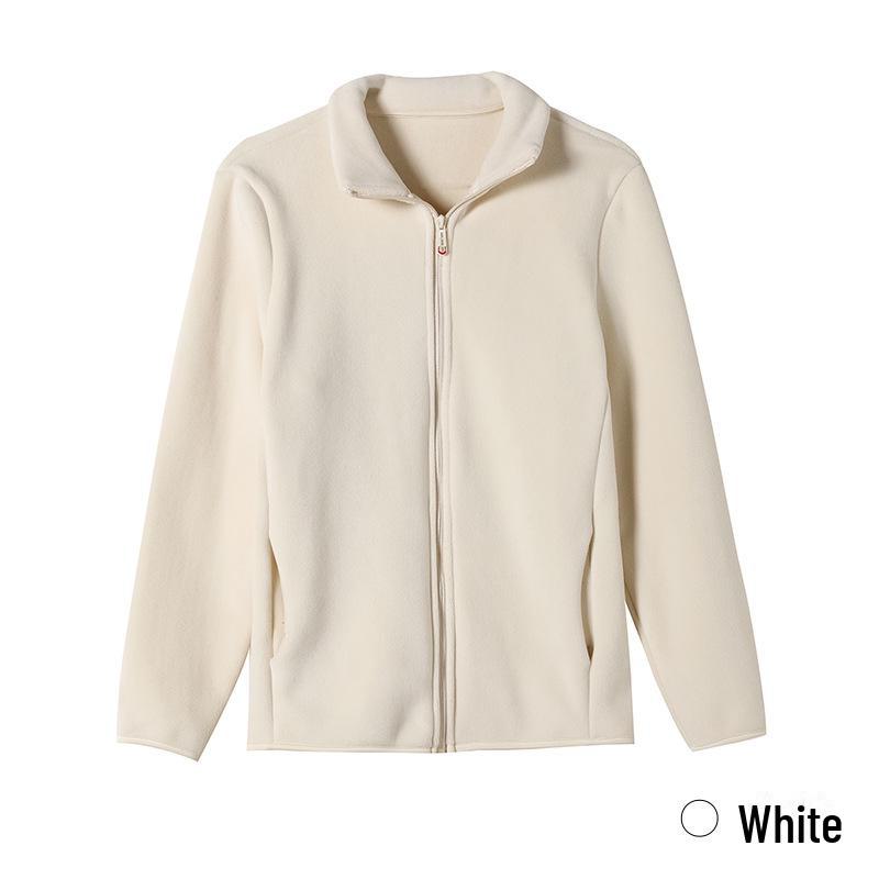 Двусторонняя флисовая куртка унисекс — мягкий, толстый зимний свитер для женщин и теплая подкладка для мужчин M [40-48 kg]