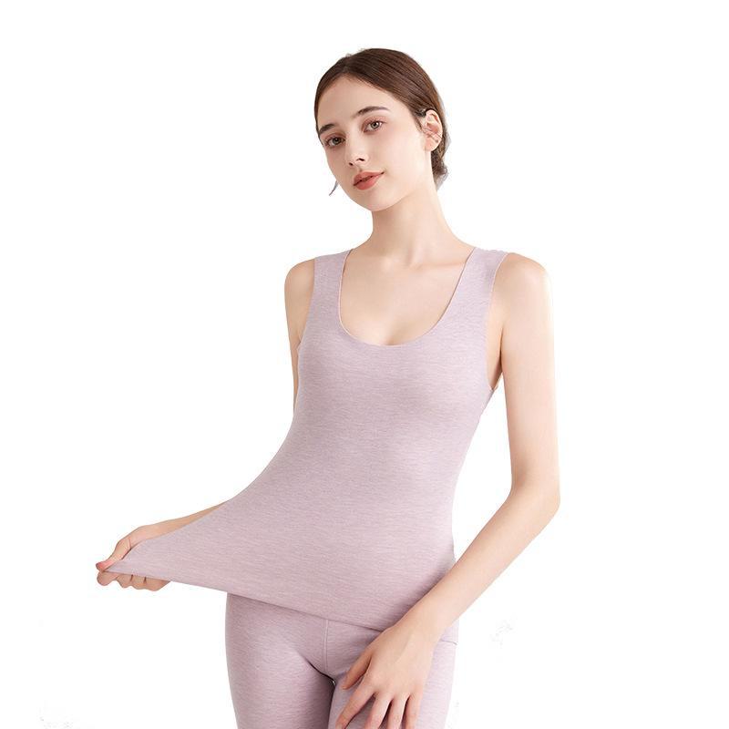 Vestă caldă nouă pentru femei, din catifea germană, fără cusături - îngroșată, plus catifea, antibacteriană, pentru toamnă/iarnă