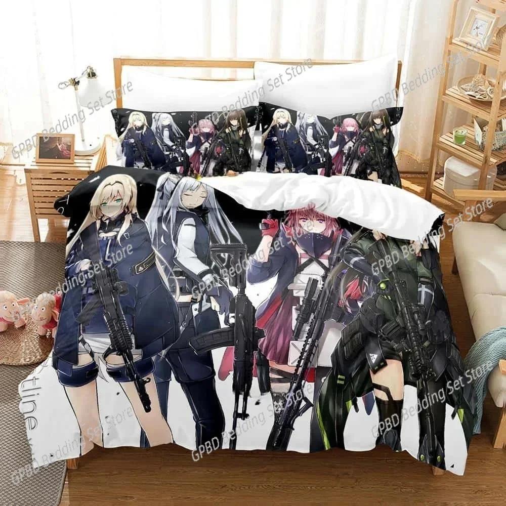 Luxury New 3D Print  Game Girls' Frontline Bedding Set Single Twin Full Queen King Size Bed Set  Bedroom Duvet cover Sets