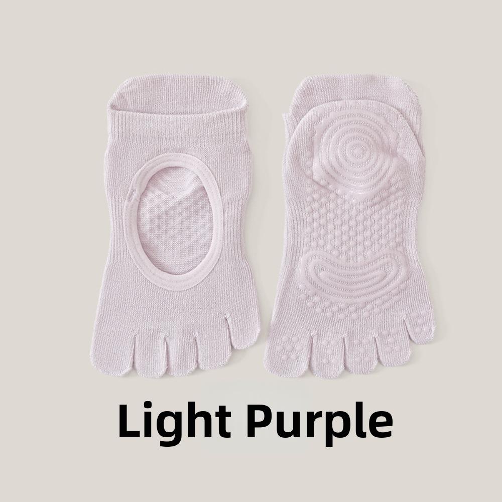Anti-Rutsch Fünf-Zehen Bootssocken Fünf-Finger Boden Zehensocken für Pilates und Fitness