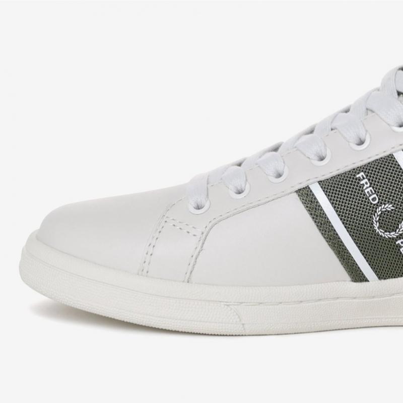 Fred Perry Unisex White Sneakers B721 Leather