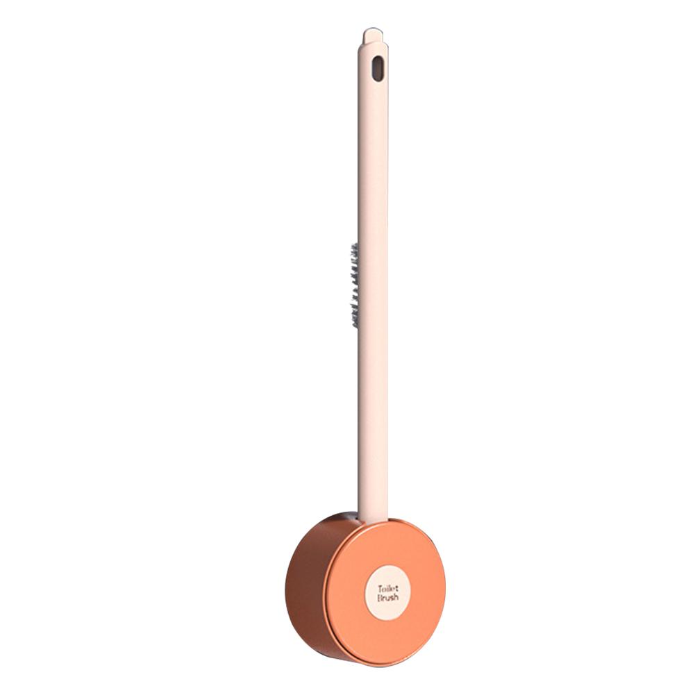 

Toilet Brush For Motorhomes Toilet Brush Set Quick Drying Soft And Elastic TPR Material Versatile Cleaning Easy To Clean рожевий