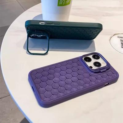 Thermal Magnetic Suction Is Suitable for IPhone15 Mobile Phone Case Creative Water Cube Apple 14Pro Lens Bracket Protection Case
