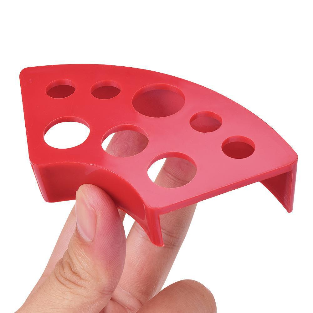 8-Hole Permanent Makeup Pigment Holder Fan-Shaped Mixing Cup Display Stand