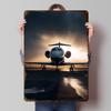 Private Business Jet Metal Poster Custom Wall Art Retro Vintage Tinplate Signs for Man Cave Home Decorations Mancave Decoration