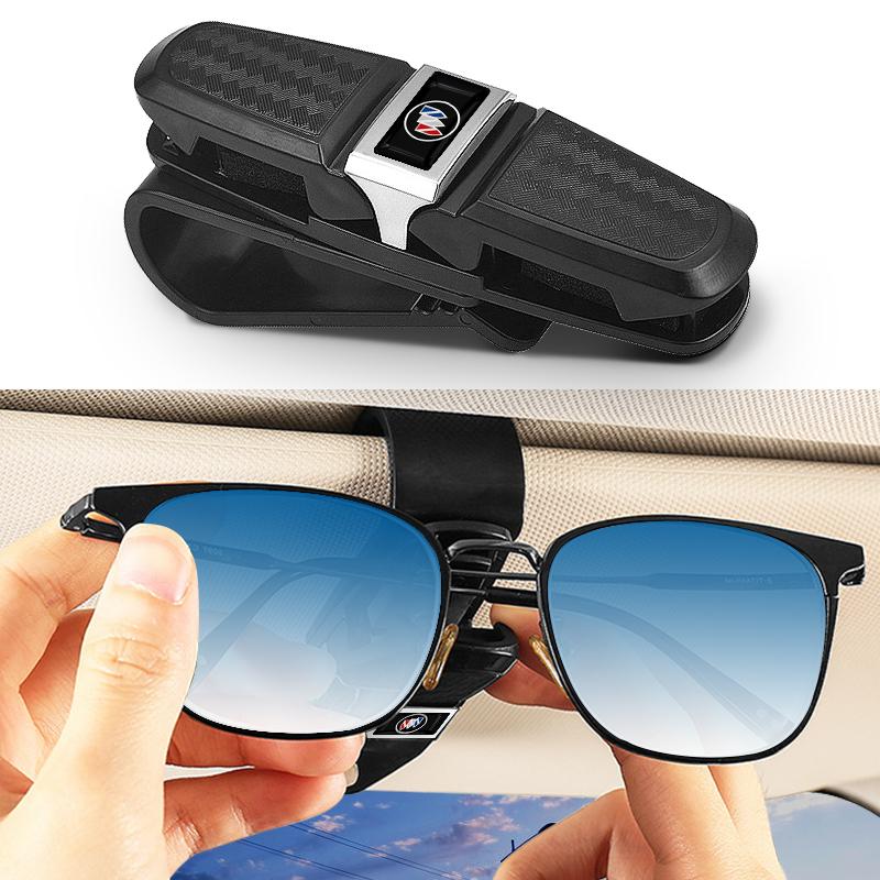 1pcs Car Sun Visor Glasses Box Universal Sunglasses Clip Card For Buick Verano Velite Lesabre Riviera Avenir GL6 GL8 Envision Excelle