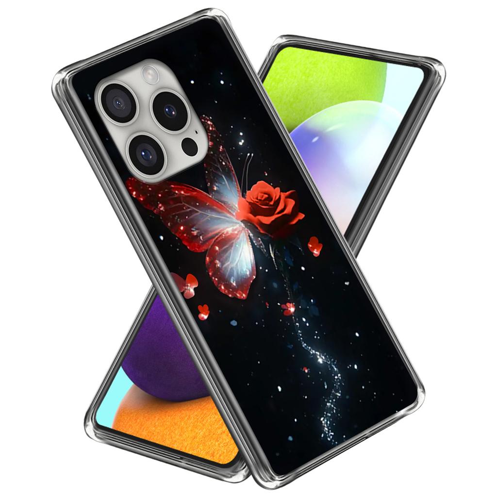 For iPhone 16 Pro Case Pattern Printed Shockproof TPU Phone Cover