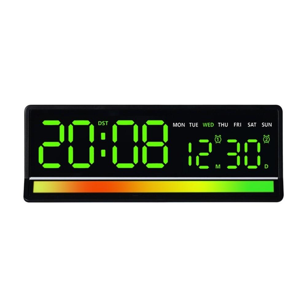 Week Date Display Table Clock Brightness Adjustment Alarm Clock Portable Night Light  Home Decor BG