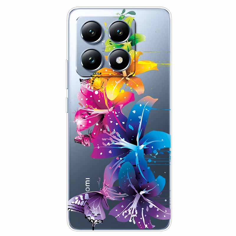 For Xiaomi 14T Case Transparent Cute Soft Silicone TPU Coque for Xiaomi 14t Pro Phone Cover Clear Capa Mi14T 14 t 14tPro Shells
