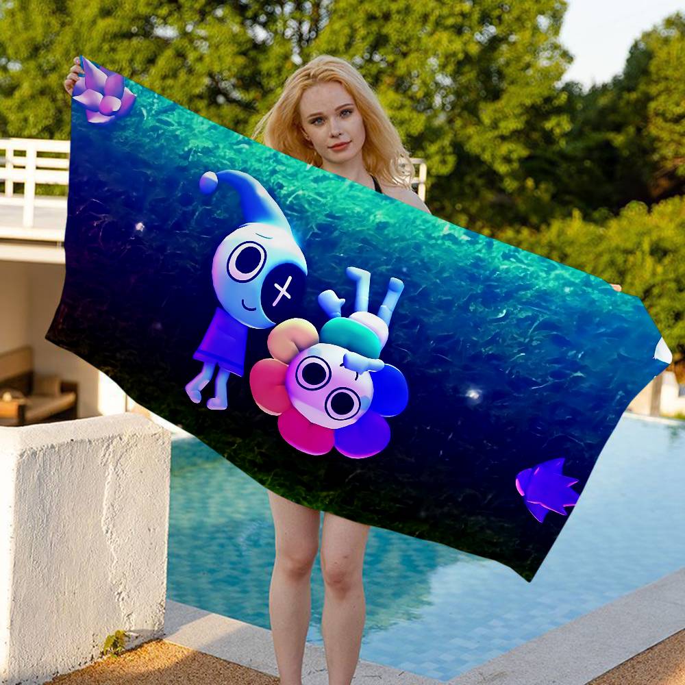 Heißes Horror-Spiel Dandys World Mikrofaser Strandtuch Saugfähig Schnelltrocknend Weich Yoga Schwimmen Resort Bergsteigen Handtuch