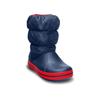 Crocs Winter Puff 14cm Boots, Kids', Navy/Red,