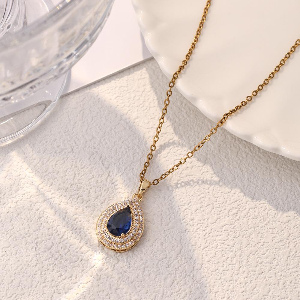 Women's Luxury Titanium Steel Pendant Clavicle & Long Sweater Necklace - Niche Design