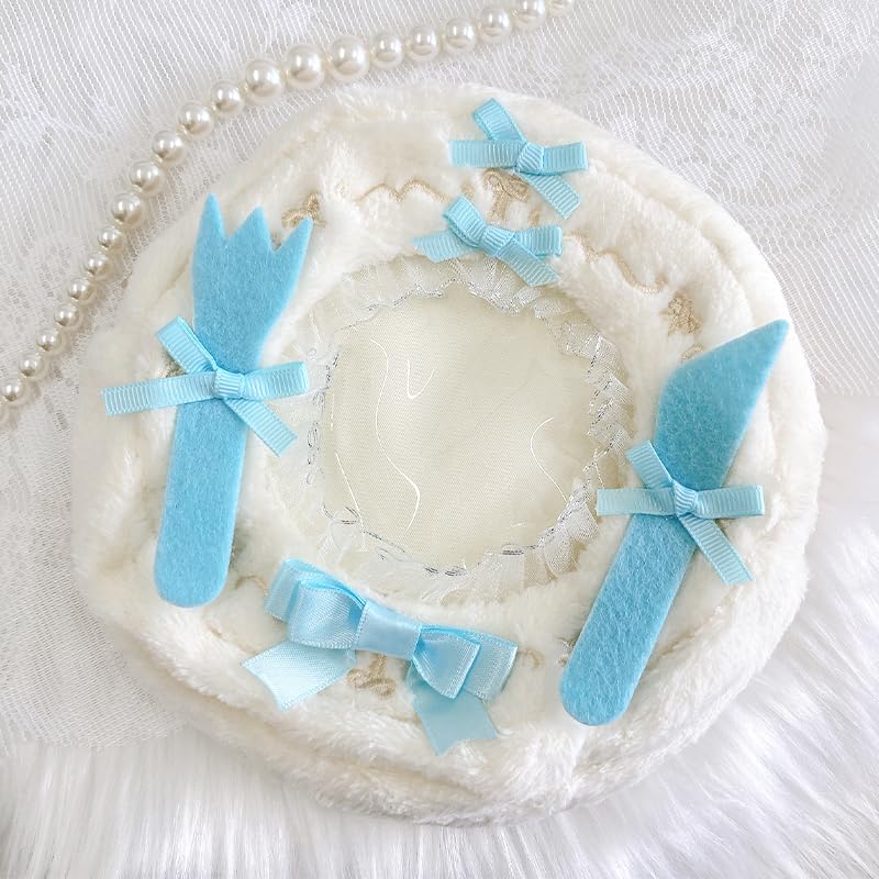 

Декоративный набивной чехол для 10-сантиметровых синих столовых приборов Ita Ita Ita, размер, сумка, маленькая, для взрослых, Ошикацу, сумка, мини, сумка, прозрачная, [Б/у] синий