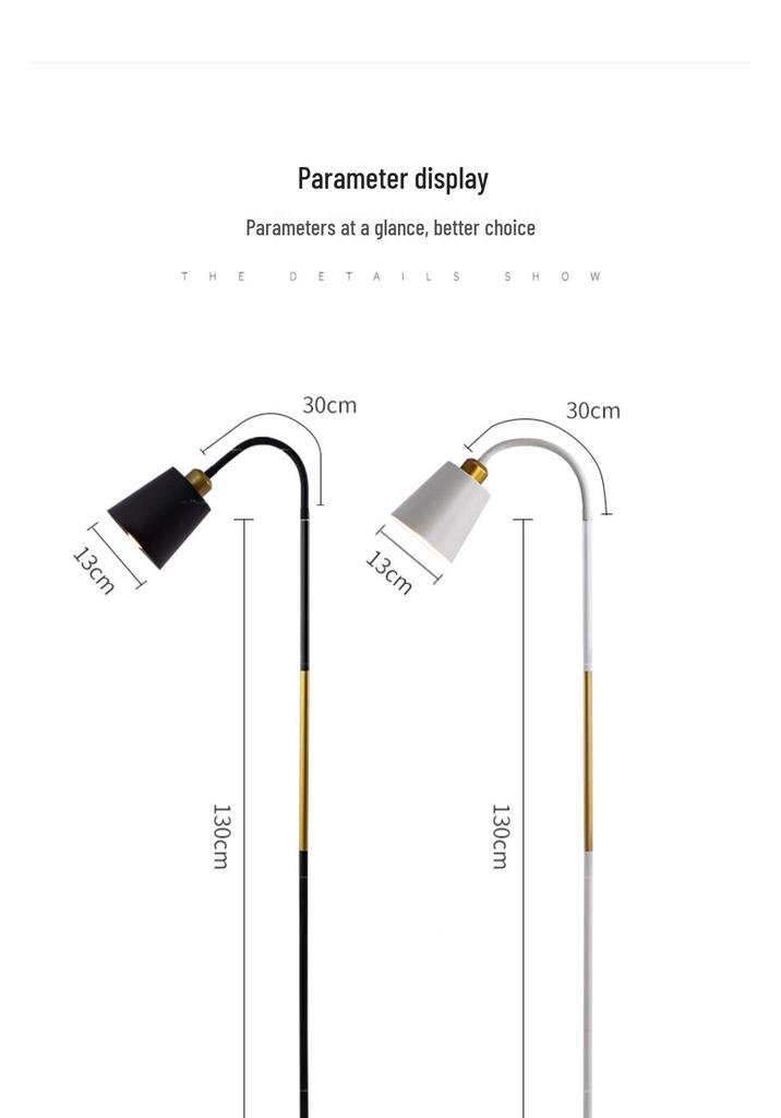 Nordic Multi-Angle Floor Lamp for Living Room, Bedroom, and Study