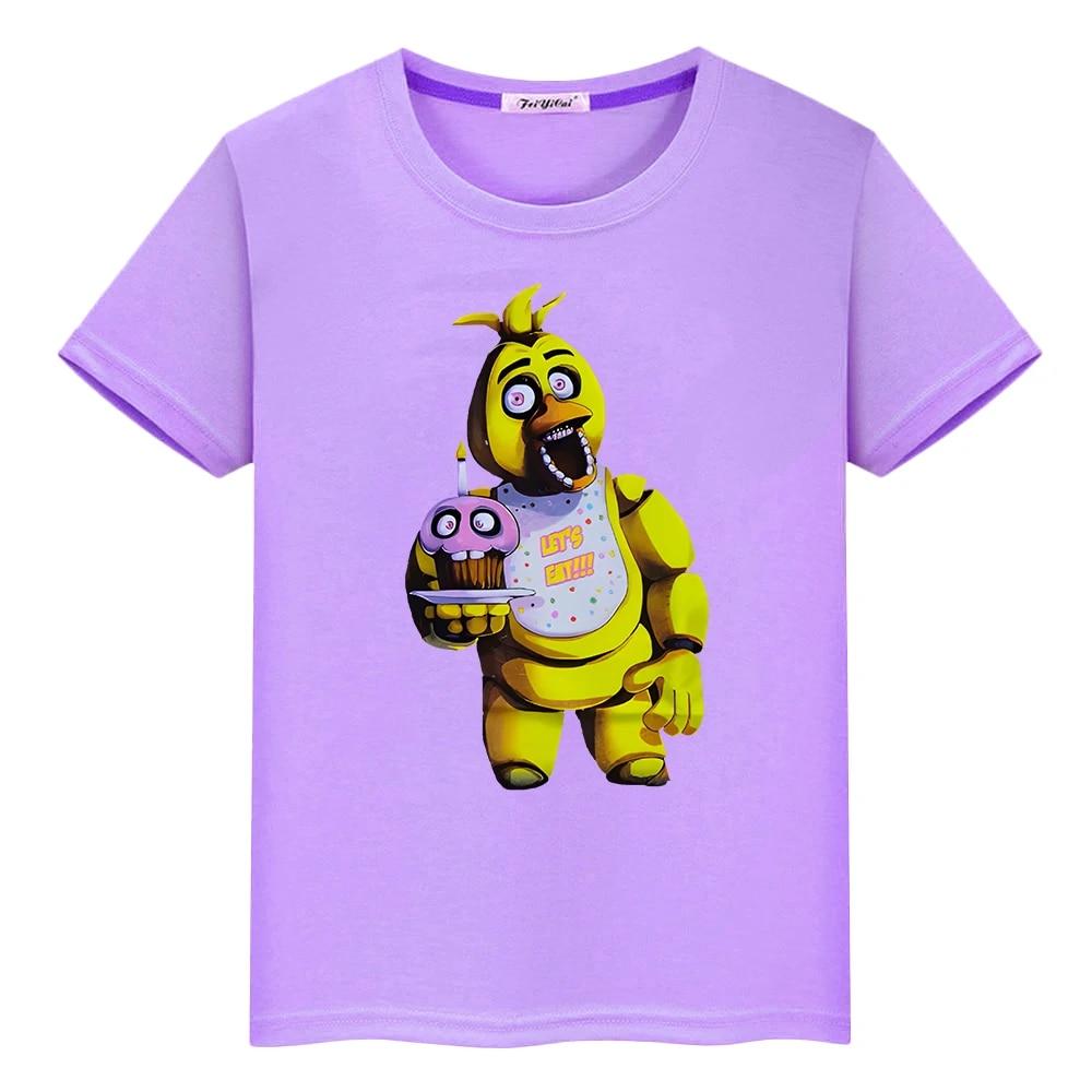 Bear Rabbit Summer Short Tričko ze 100% bavlny Cartoon y2k jednodílné pride tričko chlapec FNAF Anime Trička s potiskem dětské oblečení dívky