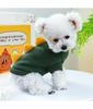 1PC Pet Wear Dog Spring, Autumn, and Winter Warm 3D Green Cute Dinosaur Knit Pullover Sweater For Small Medium Dogs