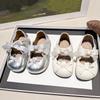 Dress Versatile Princess Single Shoes 2025 New Comfortable Leather Soft Sole Toddler Shoe Princess Party Shoes with Cute Bow