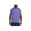 Under Armour Dopamine Letter Logo Print Casual Crew Neck Short Sleeve T-Shirt Men T-Shirts Purple 1383973-561