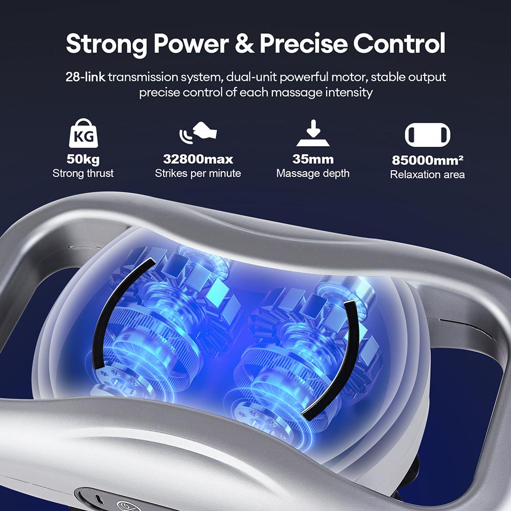 28-Heads Body Massage Gun High-Frequency Vibration Fascia Gun Back Waist Thigh Massager Neck Shoulder Massager Muscle masajeador