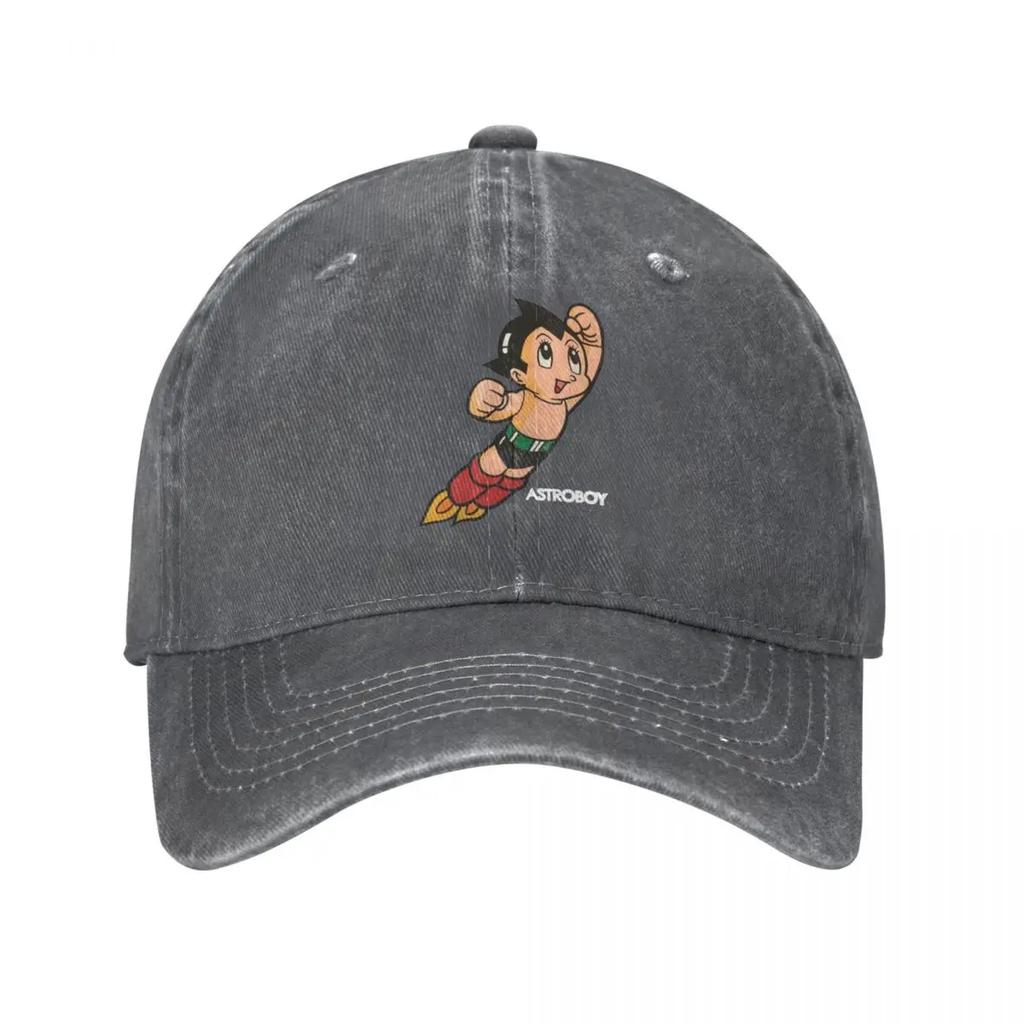 Vintage Astroboy Anime Robot Summer Visor Cap Dad Baseball Cap Vintage Astro Boy Space Cartoon Unisexga Hat Denim Outdoor Casquette