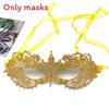Party Hollow Costume Lace Mask With Water Diamond Decoration For Halloween