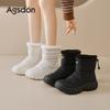 Augustine snow boots women's 2025 new winter piled thickened cotton shoes platform outdoor white casual short boots
