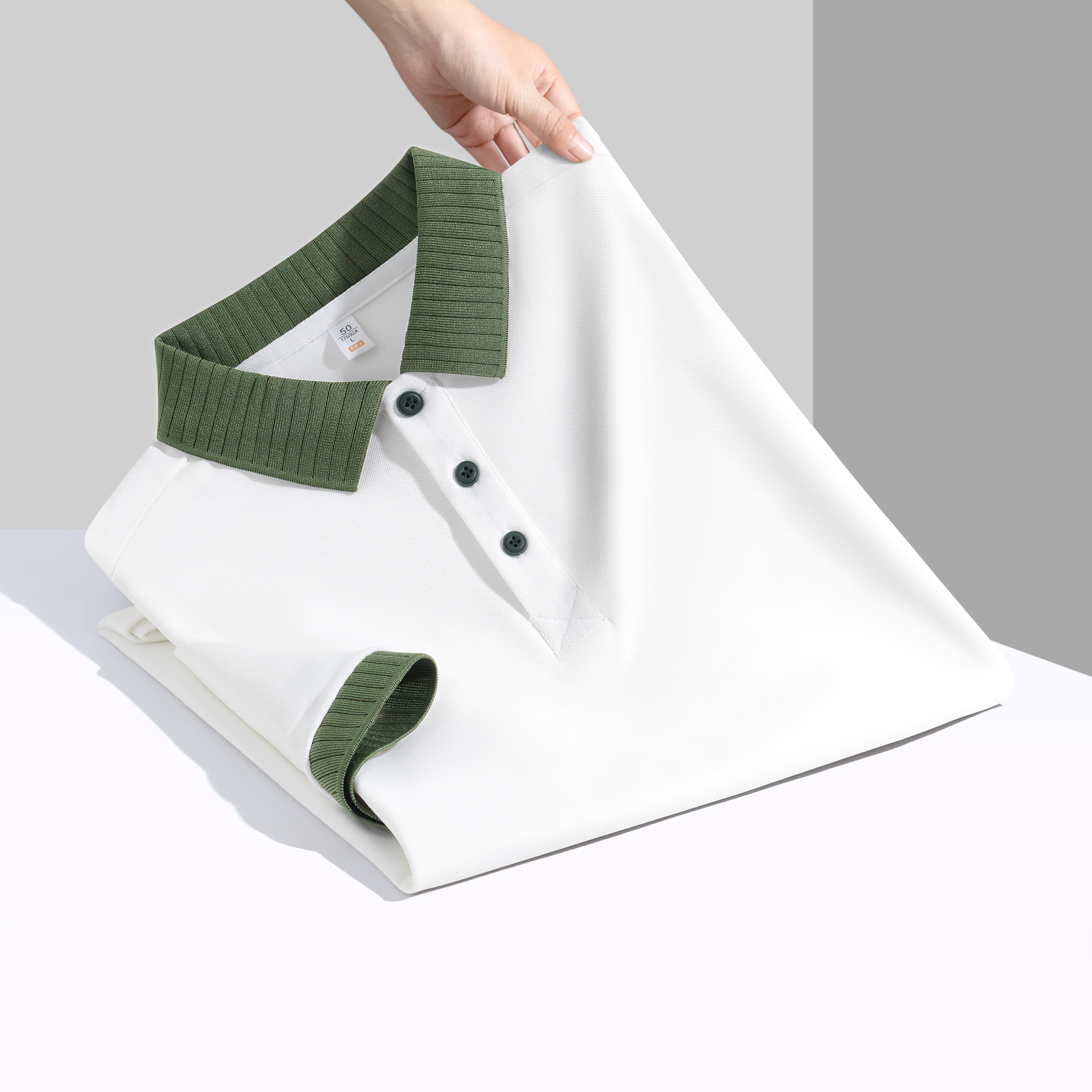 

2025 новая летняя мужская деловая повседневная рубашка с короткими рукавами и дизайном в стиле седло, однотонная футболка поло XL белый