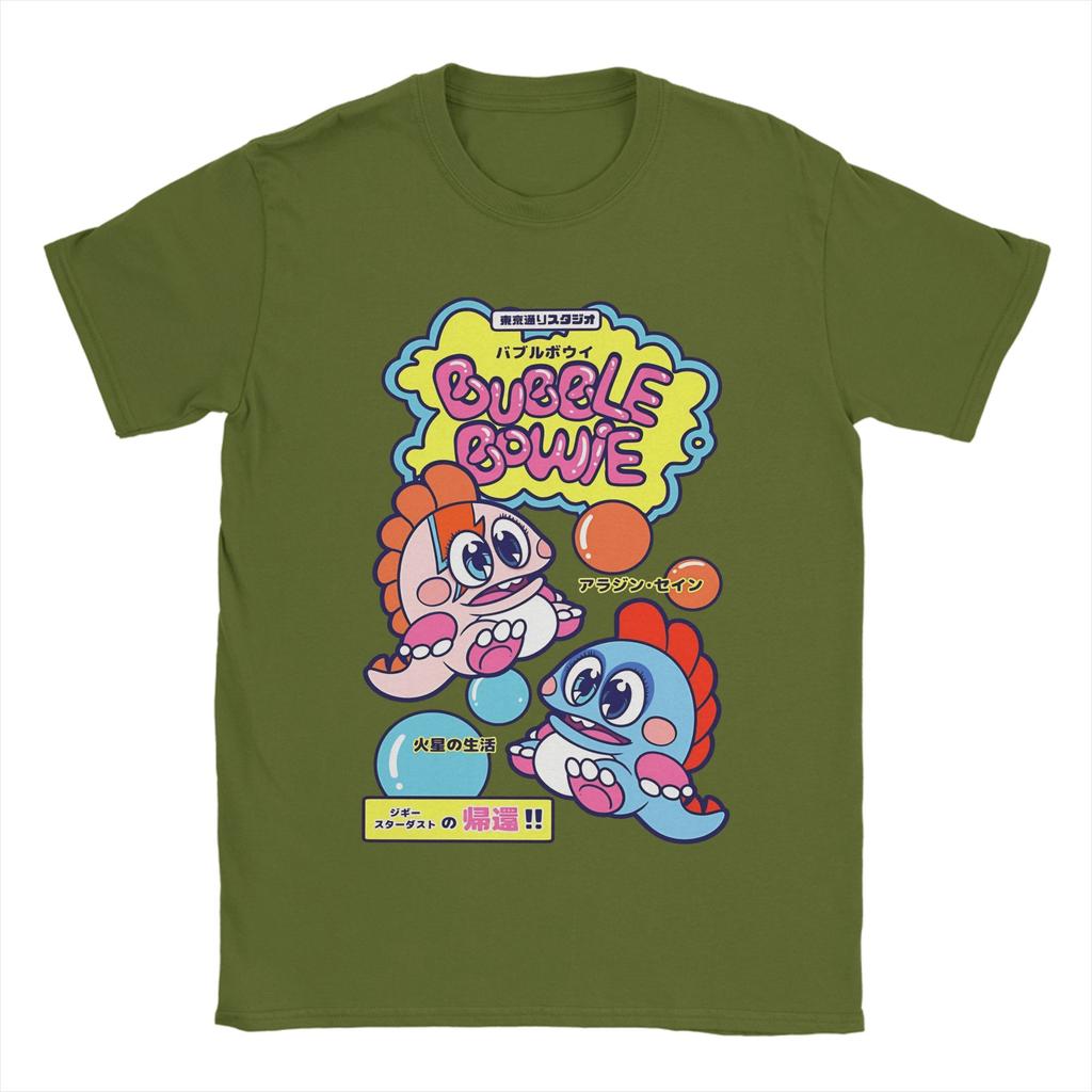 Unisex TShirt Bubble Bowie TShirts Popular  Summer Tee Shirt Streetwear Casual Cotton Tops Gift