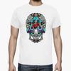 Symmetry Color of Skeleton Bicycle TShirt Summer Cotton ONeck Short Sleeve Mens T Shirt New S3XL