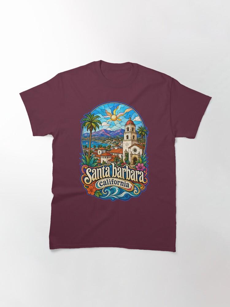 Barbara Santa Barbara California USA Stained Glass Art Classic T-Shirt
