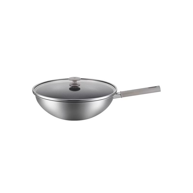 ZWILLING SILVER Ti II 30cm Titanium Non-stick Wok