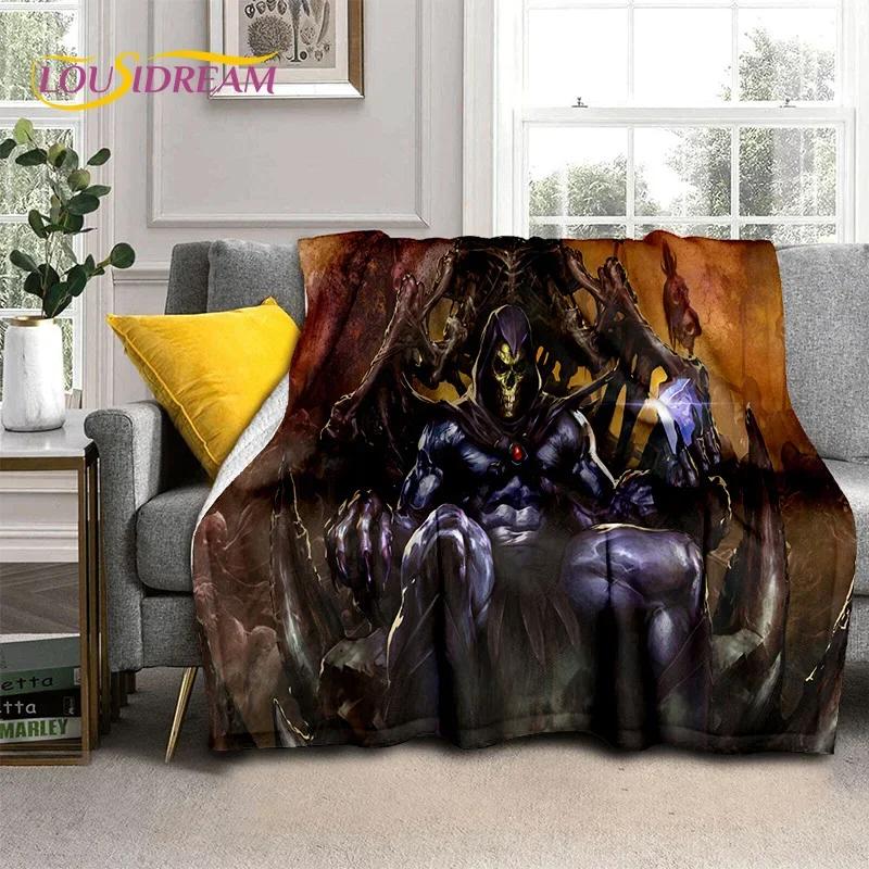 Cartoon He Man Masters of Universe Blanket,Soft Throw Blanket for Home Bedroom Bed Sofa Picnic Travel Office Cover Blanket Kids