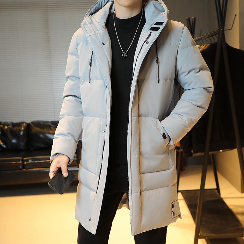 Casaco longo masculino de inverno parka quente forro de lã com capuz corta-vento casaco grosso algodão acolchoado parkas térmicas tamanho plus 8XL