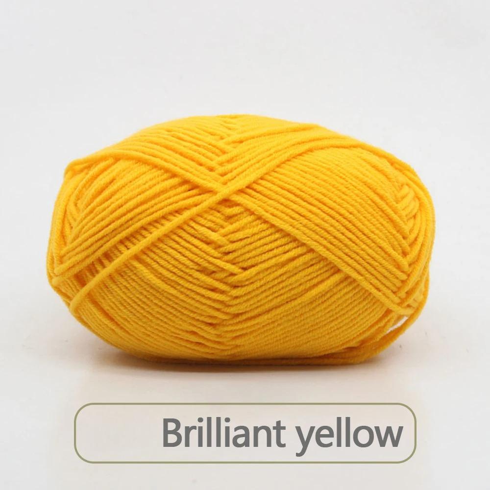 1pc 50g Soft Wool Milk Cotton Yarn Crochet Anti-Pilling Hand Knitting Thread For Cardigan Scarf Hat Baby Sweater Doll Supplies