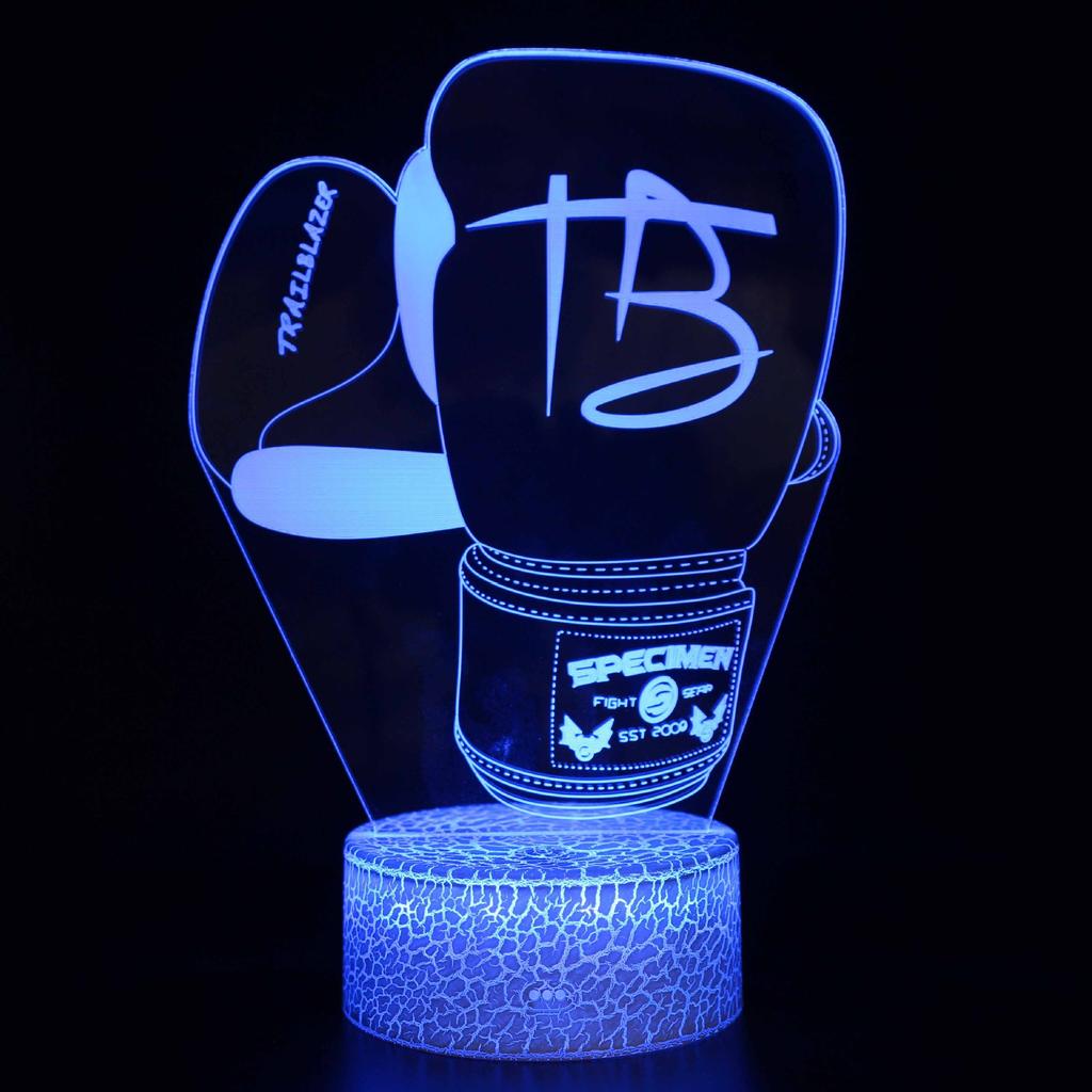 Sports Souvenir Table Lamp USB Taekwondo Bedroom Lighting Decoration Children's Gift Color Small Night Light Creative 3D LED Lig