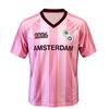 T-shirt HarryStyles Amsterdam Maillot de Football Rose 2026 Nouveautés Chemises Femmes Hommes Col en V Respirant Manches Courtes T-shirt Ample