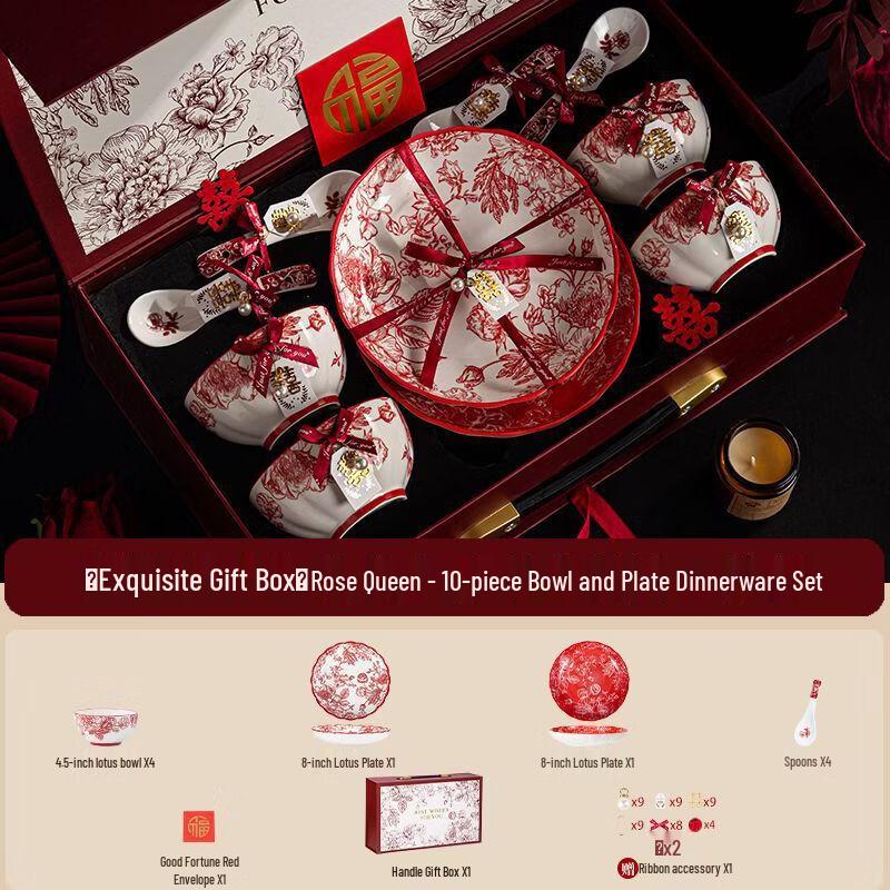 Huazao Baijia HA Chinese Ceramic Dinnerware Gift Set