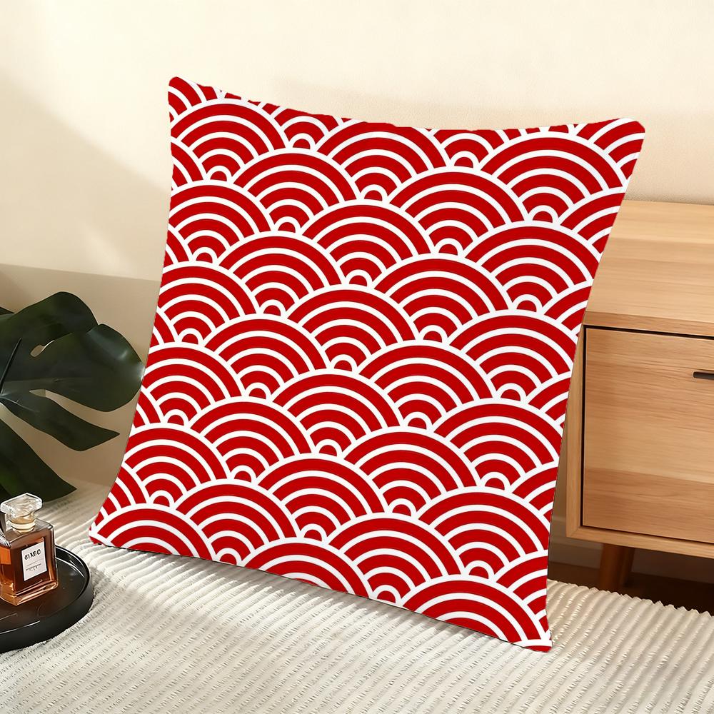 JAPANESE Style Cushion Cover Soft Short Plush Pillow Cover Smooth Cozy Texture Aesthetic Cushion Case Home Decor