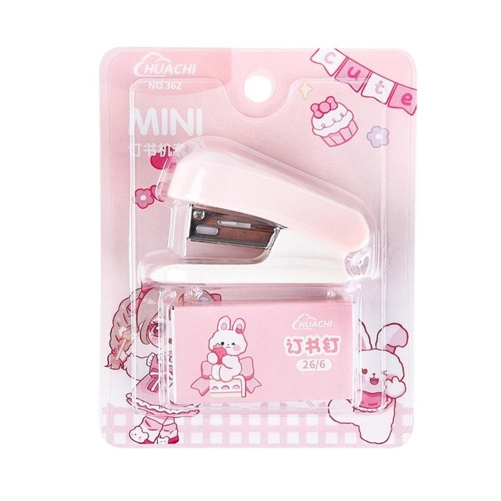 Macaron Color Student Stapler Small Size Test Paper Stapler Cute Bookbinding Machine  School Use