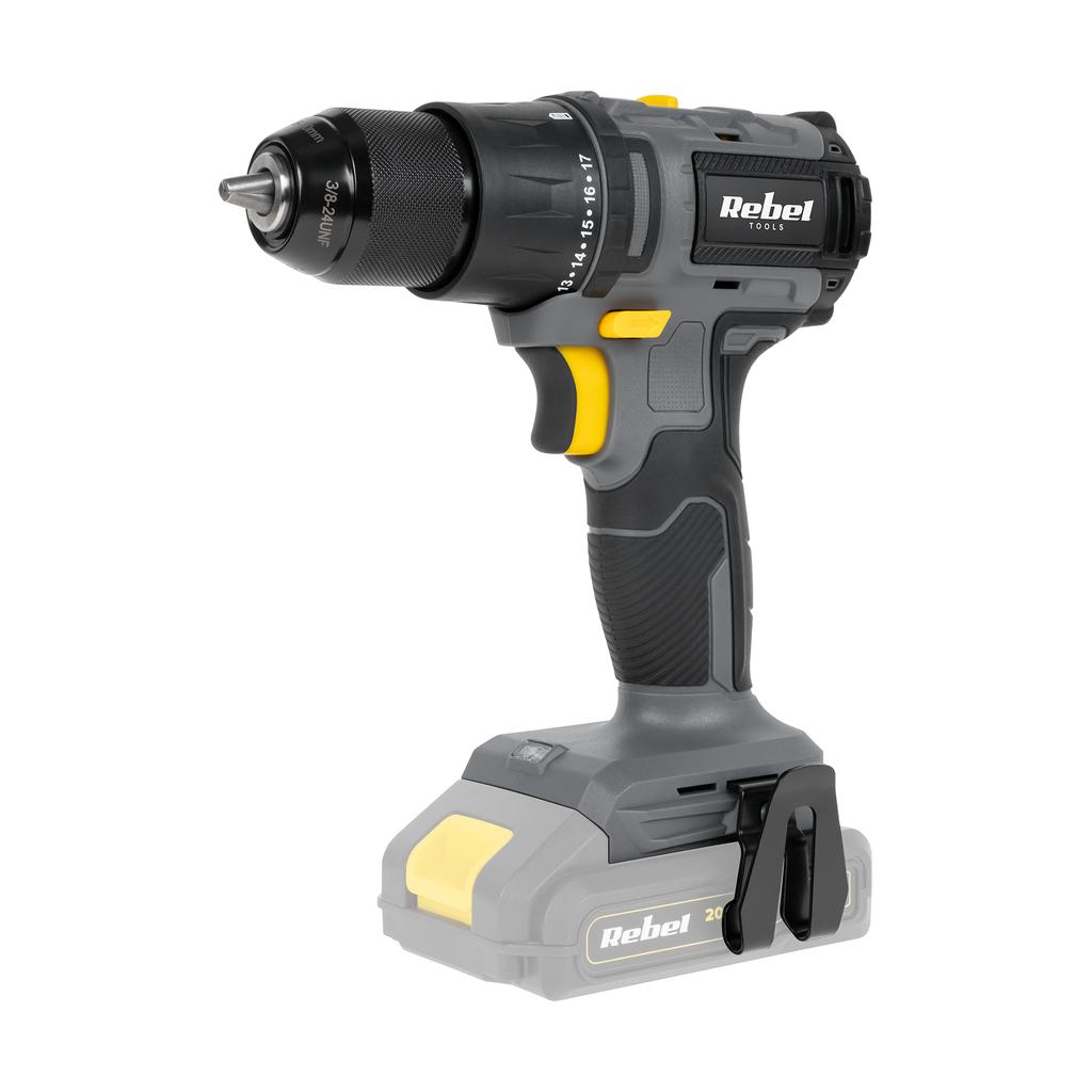 Rebel 20V Brushless Cordless Drill Driver 2 Ah
