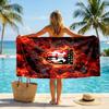 Stade Rennais FC Stampa Asciugatura Rapida Telo da Spiaggia Microfibra Assorbente Portatile da Viaggio Asciugamano da Nuoto