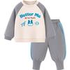 Minibala Boys' Fleece Lined Sweatshirt & Pants Set