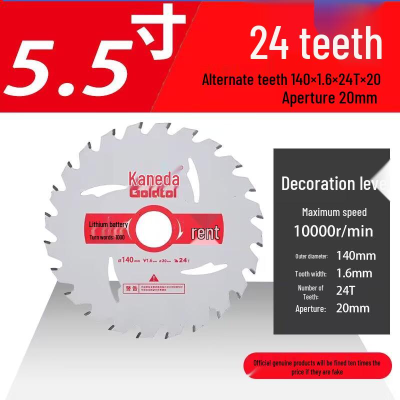 Jindian 4" & 10" Woodworking Saw Blades for Handheld Circular Saws & Angle Grinders